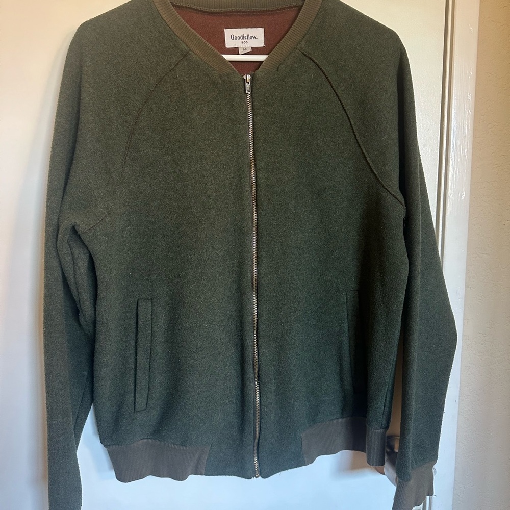 Goodfellow & Co Olive Green Knit Collar